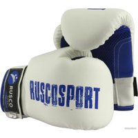 Тренировочные перчатки Rusco Sport 10 oz (белый/синий)