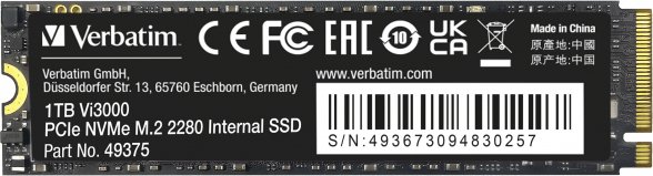 

SSD Verbatim Vi3000 1TB 49375