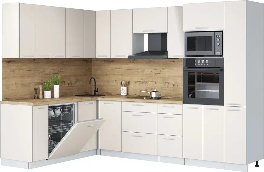 

Готовая кухня Интерлиния Мила Лайт 1.896х2.88 (персидский жемчуг/персидский жемчуг/дуб бунратти)