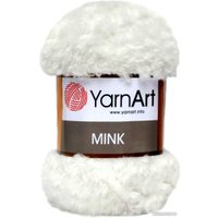 Пряжа для вязания Yarnart Mink 330 50 г 75 м (белый)