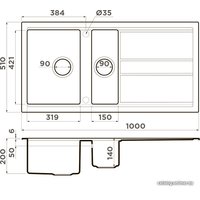 Кухонная мойка Omoikiri Kitagawa 100-2 (графит)