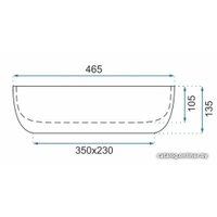 Умывальник Rea Livia U3802 (бежевый камень)