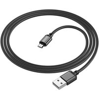 Кабель Borofone BX87 USB Type-A - microUSB (1 м, черный)