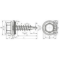 Саморез ЕКТ CV012780 (4000 шт)