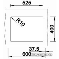 Кухонная мойка Blanco Subline 340/160-U 525985 (правая, черный)