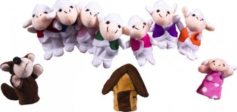 Развивающая игра Bradex Пальчиковый театр Волк и семеро козлят DE 1164