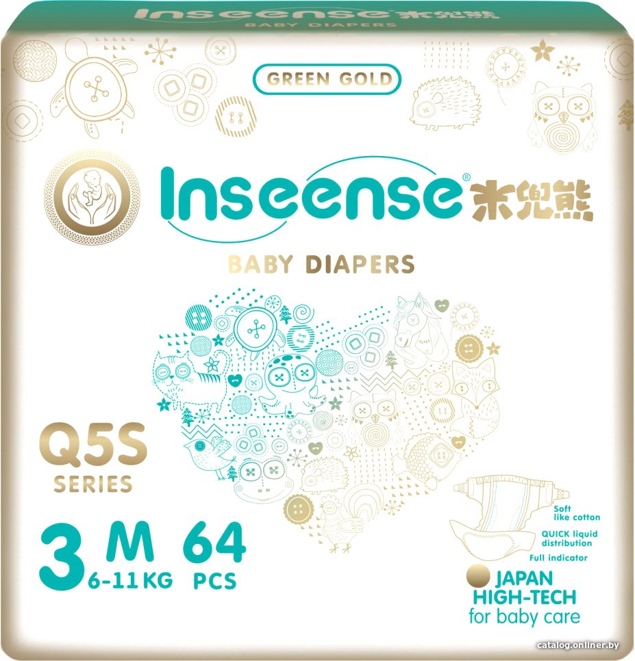 Трусики-подгузники Inseense Q5S M 6-11 кг Ins72751 (64 шт)