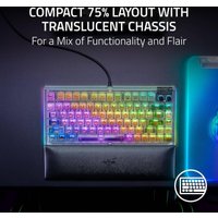 Клавиатура Razer BlackWidow V4 75% Phantom Edition (белый, нет кириллицы)