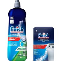 Ополаскиватель для посудомоечной машины Finish Rinse & Shine 800 мл + Соль для посудомоечной машины Finish Специальная соль 1.5 кг
