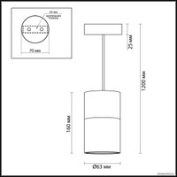 Подвесная люстра Odeon Light Duetta 3828/1