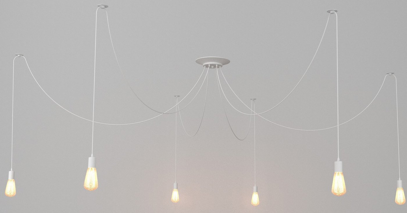 

Подвесная люстра BayerLux Паук 7166089 (белый)