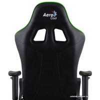 Игровое (геймерское) кресло AeroCool AC120 AIR (черный/зеленый)