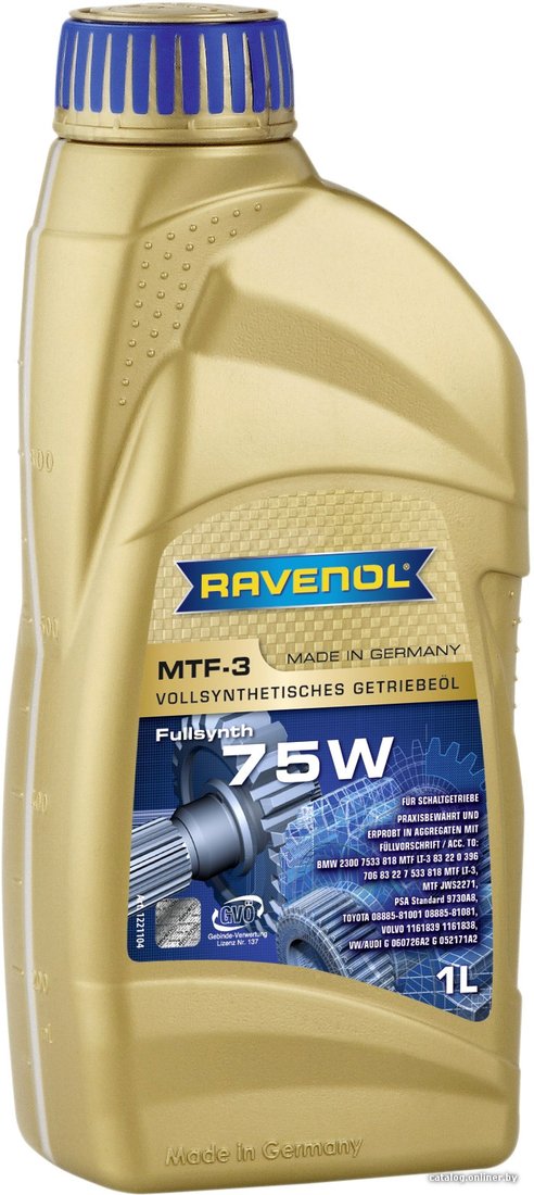 Трансмиссионное масло Ravenol MTF-3 SAE 75W 1л