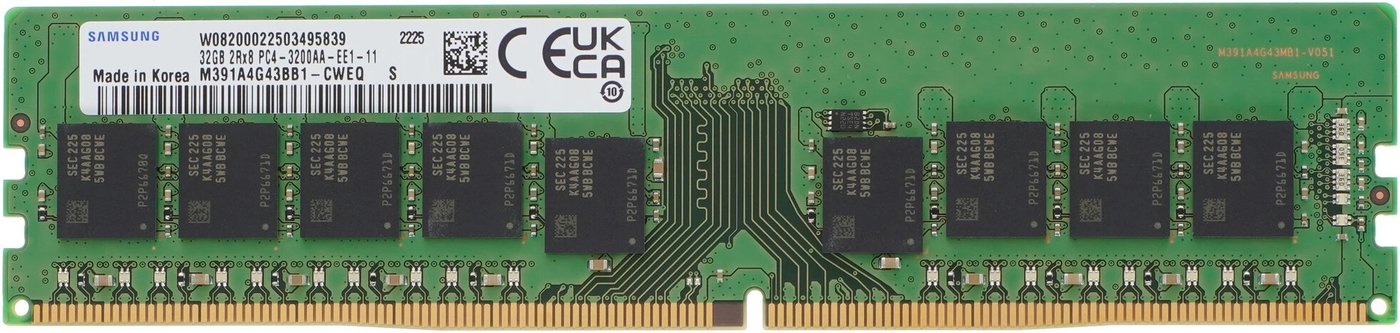 Оперативная память Samsung 32ГБ DDR4 3200 МГц M391A4G43BB1-CWE