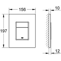 Панель смыва Grohe Cosmopolitan 38732KF0