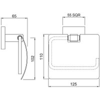 Держатель для туалетной бумаги Jaquar AKP-CHR-35753PS