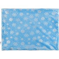 Декоративная подушка Домашняя Мода Новогодний принт (50х35, голубой)