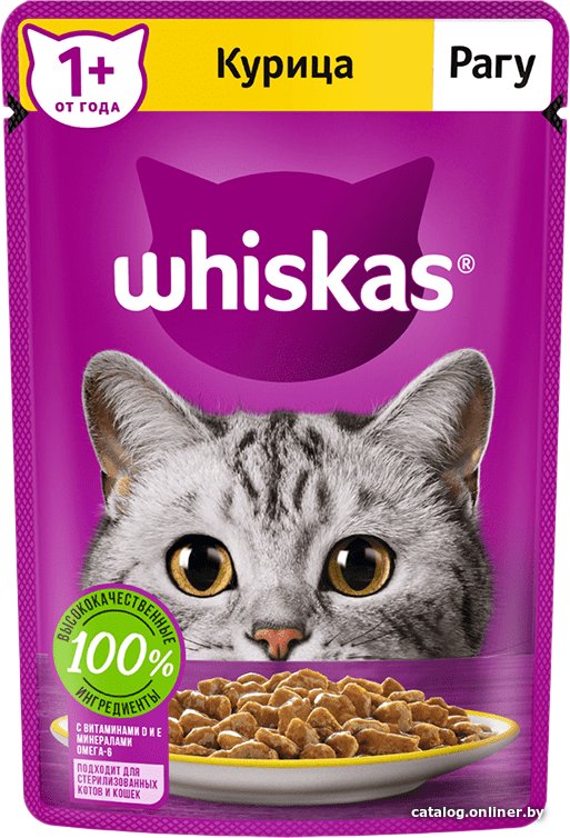 Пресервы Whiskas Рагу с курицей 75 г