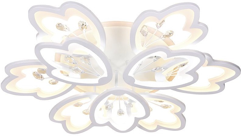 

Припотолочная люстра Ambrella light FA511/6+3 WH 252W+40W 3000K/6400K
