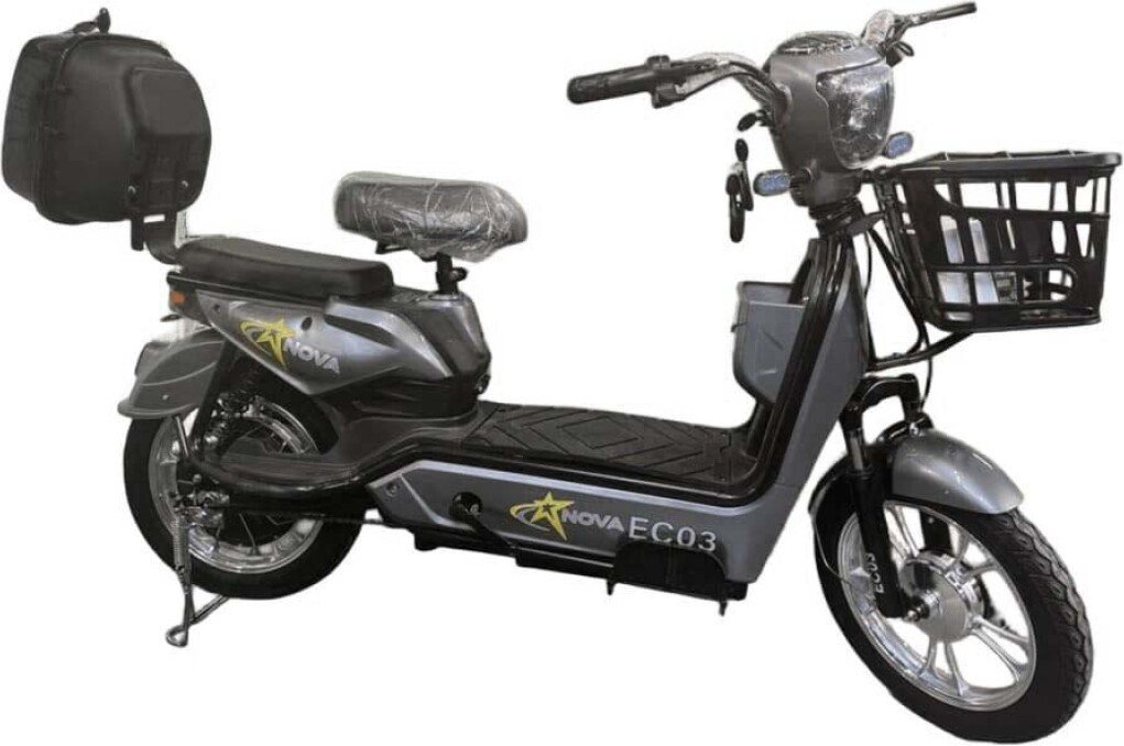 Электроскутер NOVA EC03 (серый, без цепи)