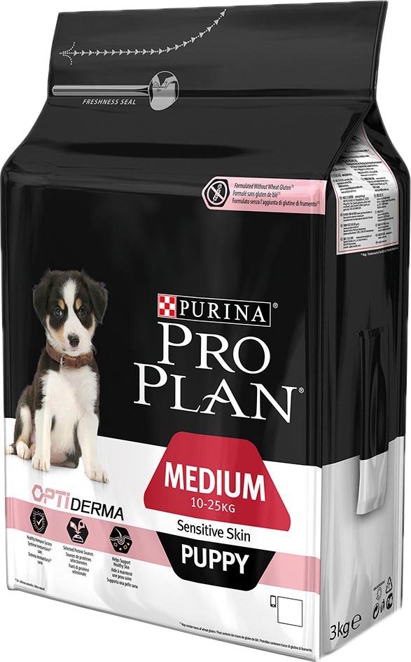 

Сухой корм для собак Pro Plan Puppy Medium Sensitive Skin 3 кг
