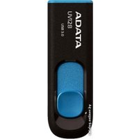 USB Flash ADATA DashDrive UV128 64GB (черный/синий)