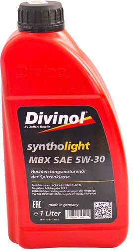 

Моторное масло Divinol Syntholight MBX 5W-30 1л