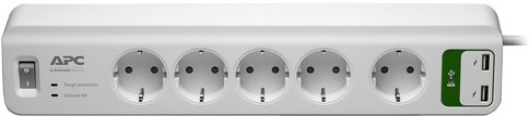 

Сетевой фильтр APC Essential SurgeArrest 5 розеток, белый (PM5U-RS)