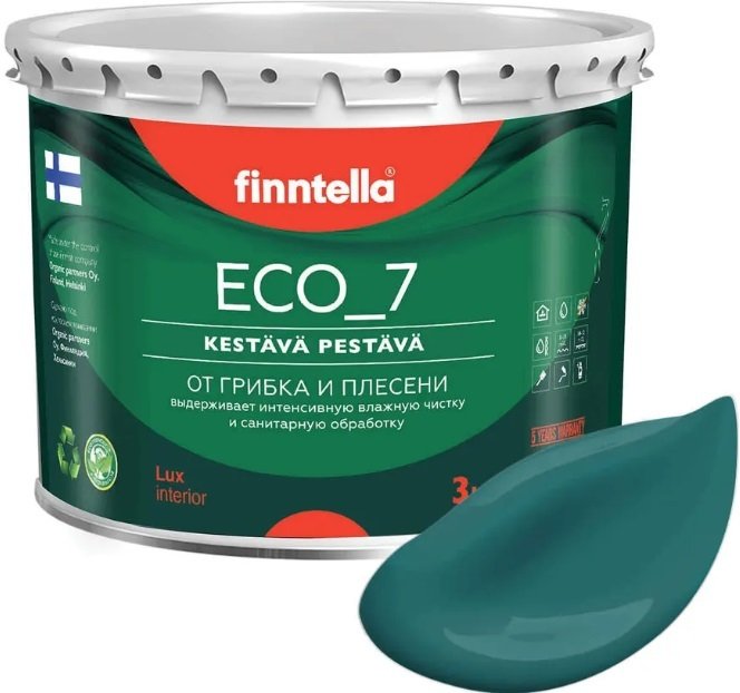 

Краска Finntella Eco 7 Malakiitti F-09-2-3-FL035 2.7 л (темно-бирюзовый)