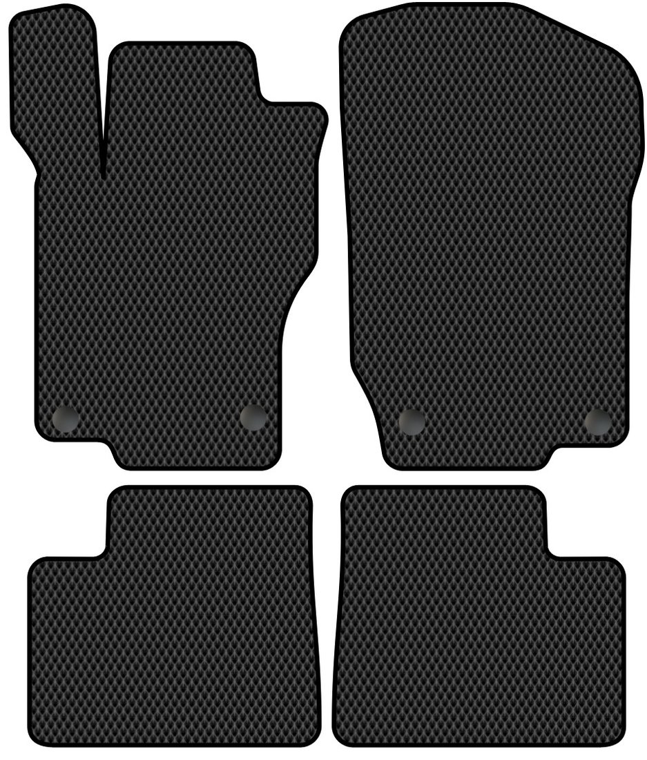 

Комплект ковриков для авто Alicosta Mercedes-Benz M-Class II (suv / W164) 2005 - 2011 (черный, ромб)