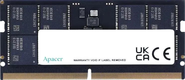 

Оперативная память Apacer 32ГБ DDR5 SODIMM 5600 МГц FS.32G2C.PKH