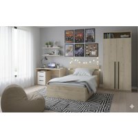 Кровать PROxSON Milton с ПМ 80x190 (бунратти)