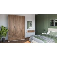 Тумба Неман мебель Модена МН-048-09-Ц3 (дуб эллисон темный/белый гладкий)