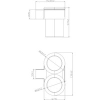 Набор стаканов для зубной щетки и пасты Lauter 21TS3017 (Matt Black)