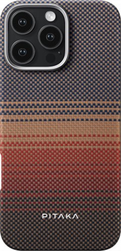

Чехол для телефона Pitaka Tactile Woven для iPhone 16 Pro (закат)