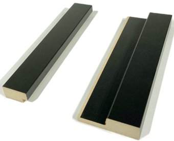 Панель Andlen Decor ПНл-37/ПНп-37 Блэк (2800x64x19 мм/2800x32x19мм)