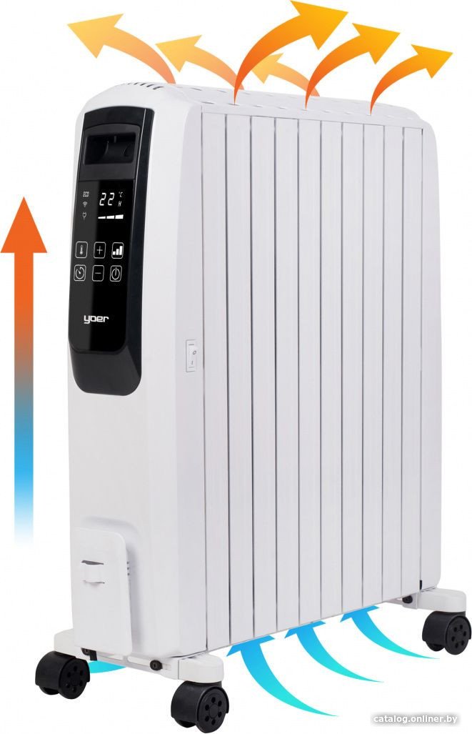 Масляный радиатор Yoer Inferno OFR1025W