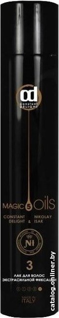 Лак Constant Delight 5 Magic Oil для волос экстрасильной фиксации №3 400 мл