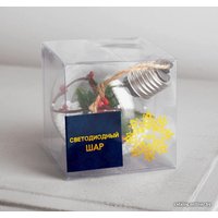 Елочная игрушка Luazon Листочек 4357253 (теплый белый)