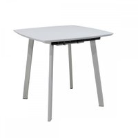 Кухонный стол Виста Милан-4-ПН 80x80/110 (белый/муар белый)