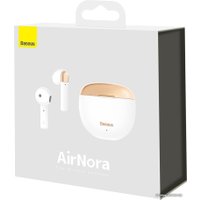 Наушники Baseus Encok W2 (белый/золотистый)