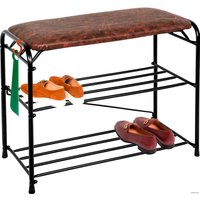 Полка для обуви ЗМИ Альфа 23 с сиденьем ПДОА 23С (черный) в Бобруйске