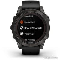 Умные часы Garmin Fenix 7 Pro Sapphire Solar (карбоново-серый титан/черный)