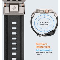 Ремешок Spigen DuraPro Armor PU для Apple Watch Ultra 49/46/45/44/42 мм AMP07591 (черный)