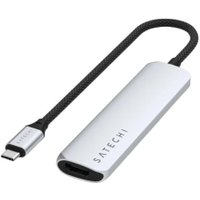 Док-станция Satechi 4-in-1 USB-C Slim Multiport Adapter 4K ST-P4SS (серебристый)