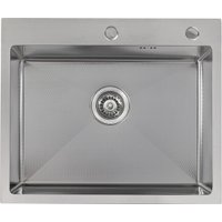 Кухонная мойка Basic CL DS Decor 60x50 (сатин, коландер, дозатор)