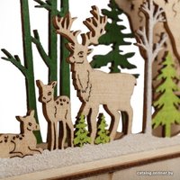3D-фигура Neon-Night Деревянная фигурка с подсветкой «Семейство оленей» 504-026