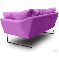 Диван Brioli Анико двухместный (V14/сиреневый)