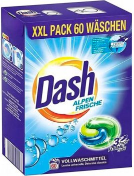 

Капсулы для стирки DASH Alpen Frische (60 шт)