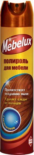 

Средство для мебели Mebelux с антистатиком 300 мл
